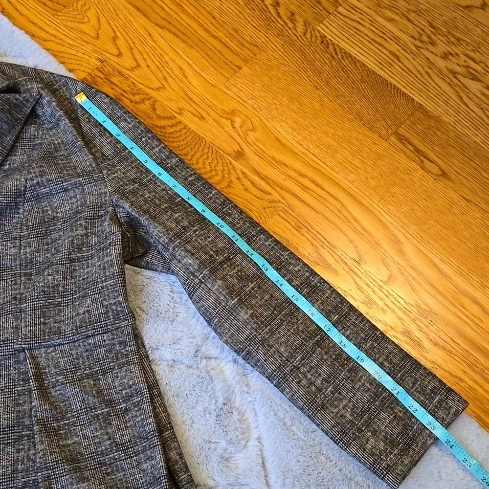 Soft Surroundings Brown Plaid Blazer, Women's Large, Great Condition